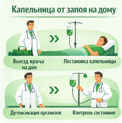 капельница от запоя в Юбилейном в клинике Санати